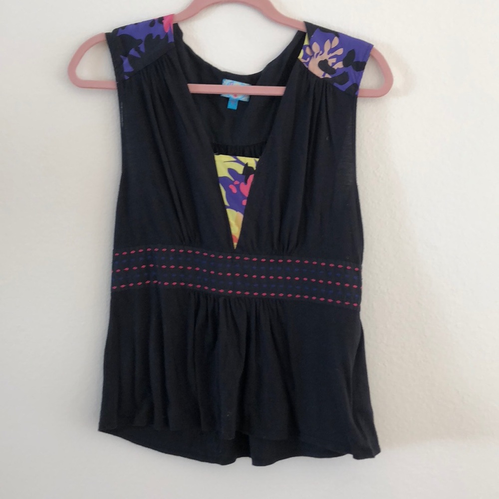 Plenty by Tracy Reese black sleeveless top